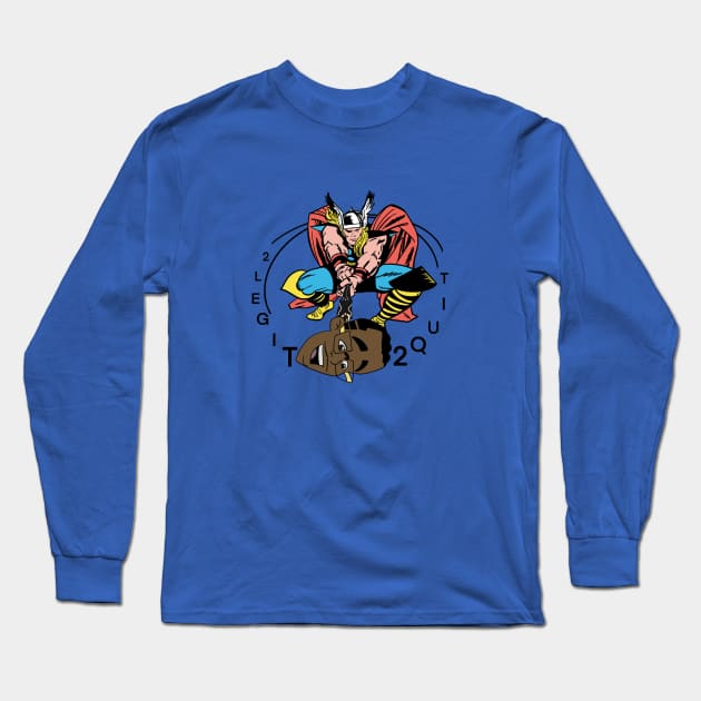 STOP! Hammer Time! Long Sleeve T-Shirt by RobKingIllustration